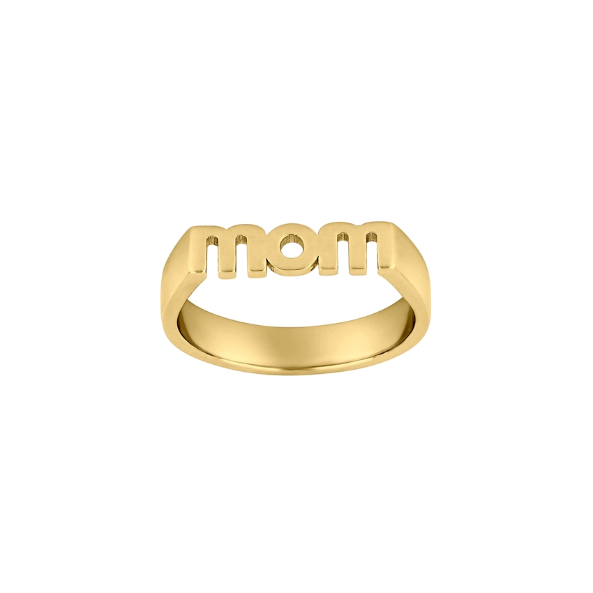 Nordahl Jewellery - STATEMENT52 MOM ring i forgyldt sølv 4mm 125 329-3