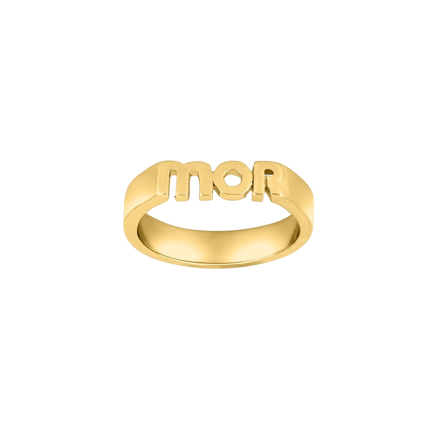 Nordahl Jewellery - STATEMENT52 MOR ring i forgyldt sølv