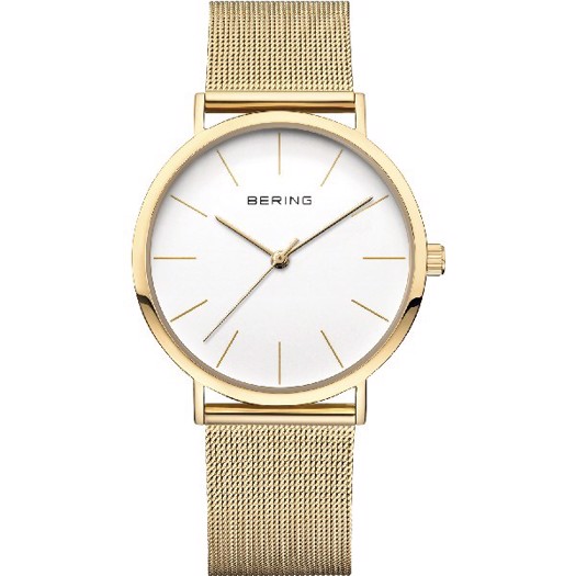 Billede af Bering Classic dameur i poleret guld 18 mm