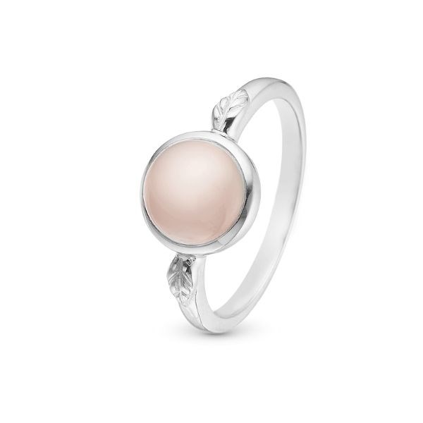 Christina Collect - PINK CHALCEDONY ring i sølv