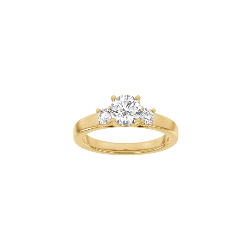 LUXURY Classic rund rødguldsring med 1,33ct lab diamanter fra Siersbøl Luxury