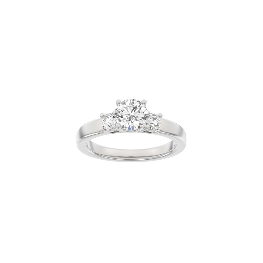 Klassisk rund hvidguldsring med 1,33ct lab-grown diamanter fra Siersbøl Luxury