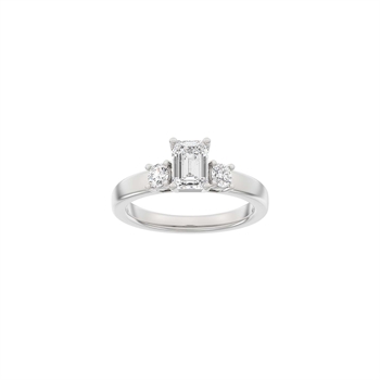 Siersbøl Luxury Classic firkantet ring i 14 kt hvidguld med 1,33 ct lab-grown diamanter