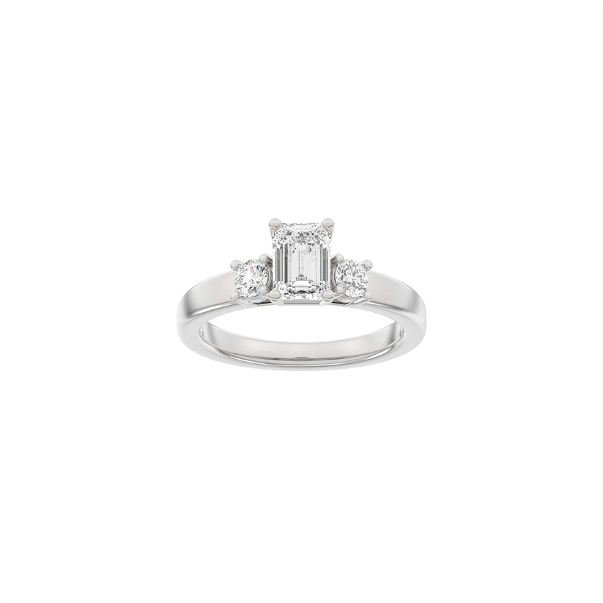 Siersbøl Luxury Classic firkantet ring i 14 kt hvidguld med 1,33 ct lab-grown diamanter
