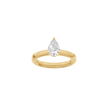 Siersbøl Luxury Classic ring i 14 kt rødguld med 1,0 ct lab-grown diamant