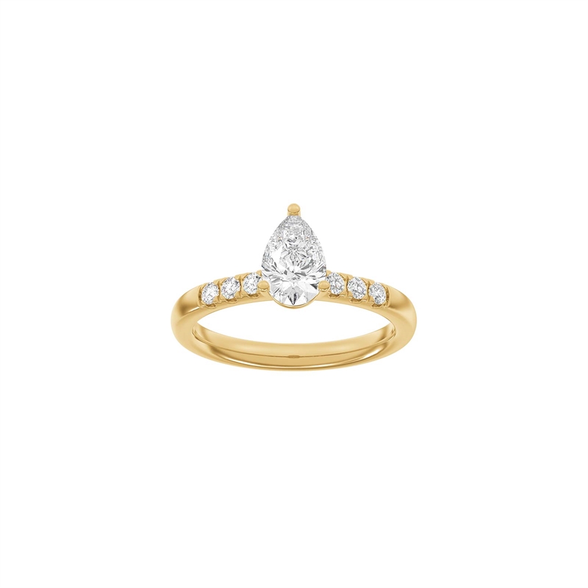 Siersbøl Luxury Classic ring i 14 kt rødguld med 1,2 ct lab-grown diamanter