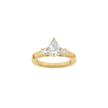 Siersbøl Luxury Classic ring i 14 kt rødguld med 1,33 ct lab-grown diamanter