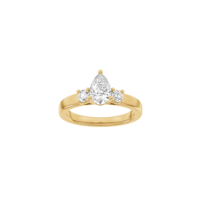 Siersbøl Luxury Classic ring i 14 kt rødguld med 1,33 ct lab-grown diamanter
