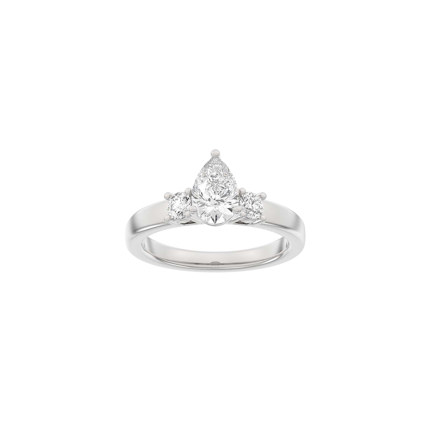 Siersbøl Luxury Classic ring i 14 kt hvidguld med 1,33 ct lab-grown diamanter