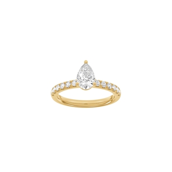 Siersbøl Luxury Classic ring i 14 kt rødguld med 1,4 ct lab-grown diamanter