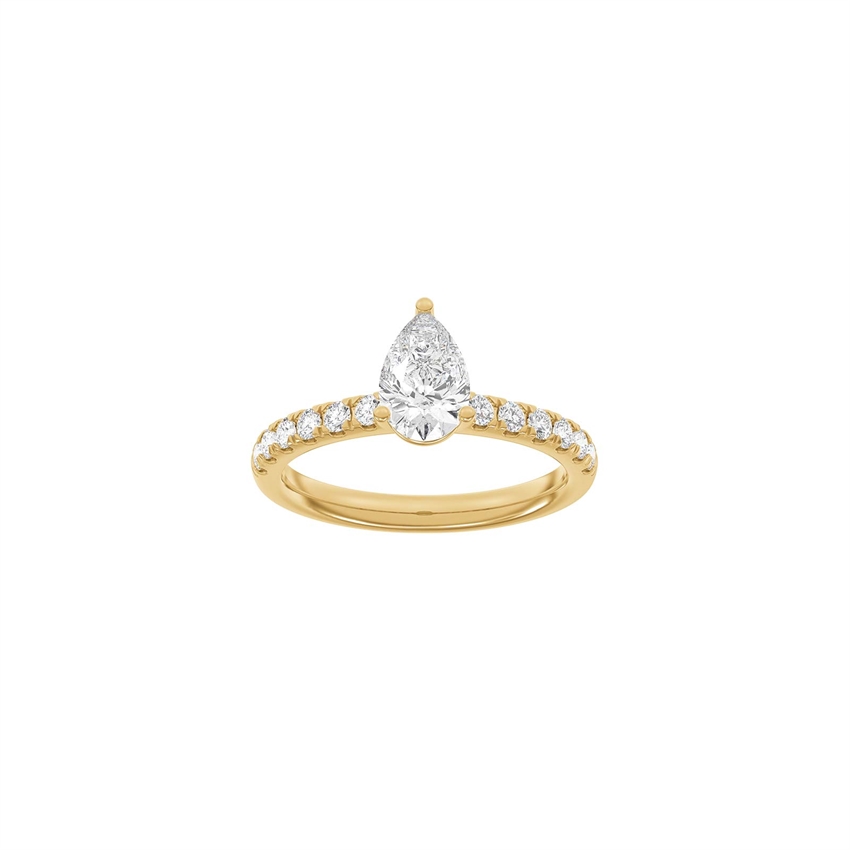 Siersbøl Luxury Classic ring i 14 kt rødguld med 1,4 ct lab-grown diamanter