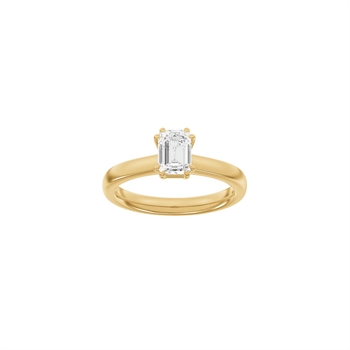 LUXURY Oval ring i 14 kt. rødguld med lab-grown diamant – 1,0 ct
