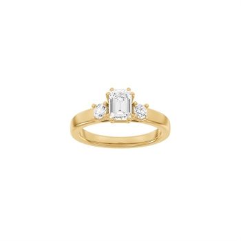 Siersbøl Luxury firkantet ring i 14 kt rødguld med 1,33 ct lab-grown diamanter