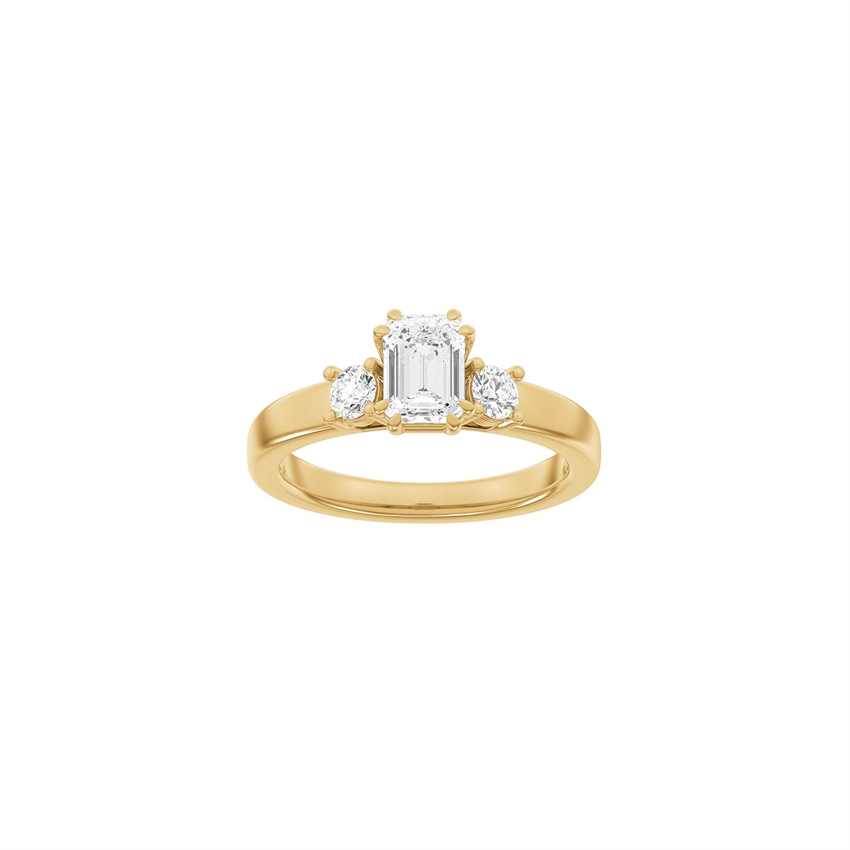 Siersbøl Luxury firkantet ring i 14 kt rødguld med 1,33 ct lab-grown diamanter