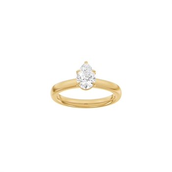 Siersbøl Luxury Modern ring i 14 kt rødguld med 1,0 ct lab-grown diamant