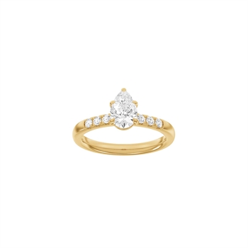 Siersbøl Luxury Modern ring i 14 kt rødguld med 1,2 ct lab-grown diamanter
