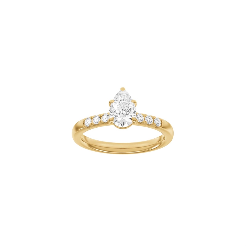 Siersbøl Luxury Modern ring i 14 kt rødguld med 1,2 ct lab-grown diamanter