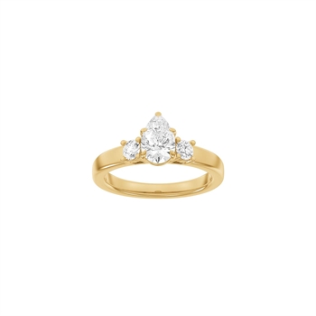 Siersbøl Luxury Modern ring i 14 kt rødguld med 1,33 ct lab-grown diamanter