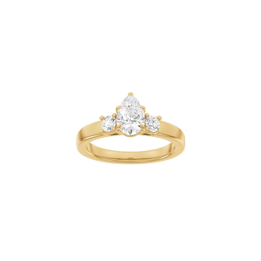 Siersbøl Luxury Modern ring i 14 kt rødguld med 1,33 ct lab-grown diamanter