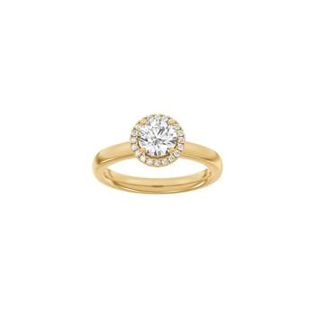 LUXURY Halo ring i 14 kt. rødguld med lab-grown diamant – 1,12 ct