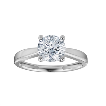 LUXURY Ring i 14 kt hvidguld med lab-grown diamant 0,25-1,0 ct