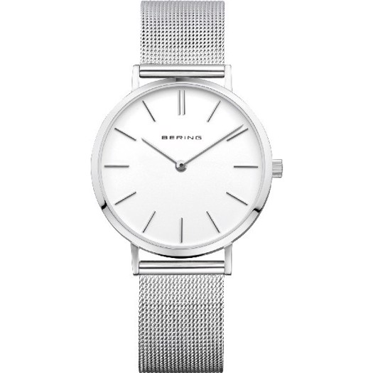 Billede af Bering Classic dameur i poleret sølv 34 mm