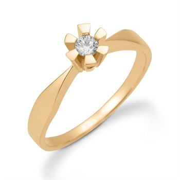 Diamantring i 14 kt guld af Eternity serien 146499