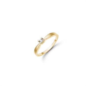 Diamantring i 14 k guld fra  Eternity serien 146494