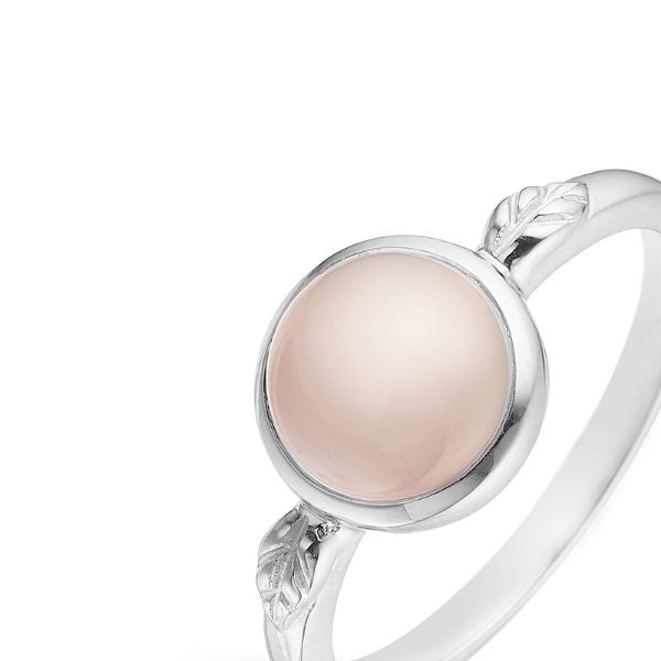 Christina Collect - PINK CHALCEDONY ring i sølv 3.35.A closeup