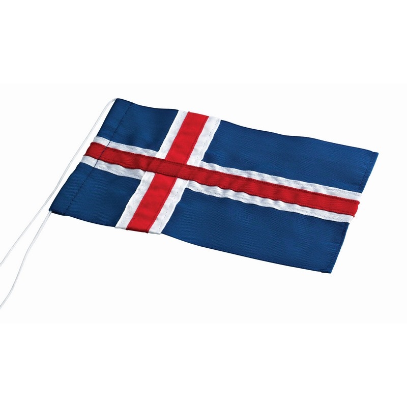 Noa Kids - Islandsk Flag til Bordflag og Fødselsdagsflag til flag str 40 cm.