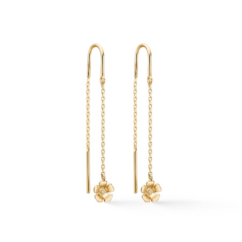 Fleur øreringe i 14 kt guld Mads Z 1501108