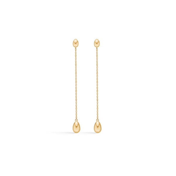 Dangling Ellipse øreringe i 14 kt guld Mads Z 1510029
