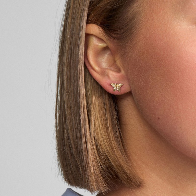 Monarch øreringe 14 kt guld fra Mads Z