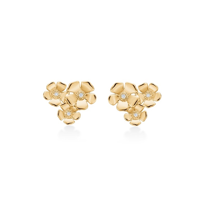 Fleur ørestikker i 14 kt guld Mads Z 1511109