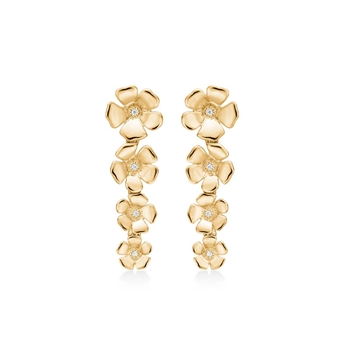 Fleur diamantøreringe i 14 kt guld Mads Z 1511110
