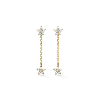 Céleste kædeøreringene i 14 kt guld fra Mads Z