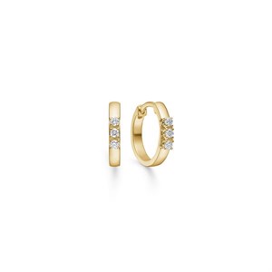  Mads Z - Crown Alliance øreringe i 14 kt guld m. diamanter i alt 6 x 0,04 ct