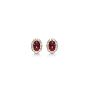 Mads Z - Royal Ruby øreringe i 14 karat guld m. rubiner og brillanter