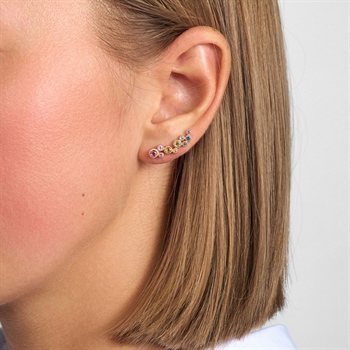 Luxury Rainbow øreringe i 14 karat guld fra Mads Z