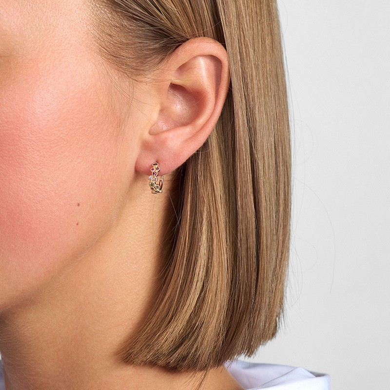 Luxury Rainbow hoops i 14 karat guld fra Mads Z