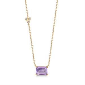 Lavender halskæde med diamanter fra Mads Z 1526110