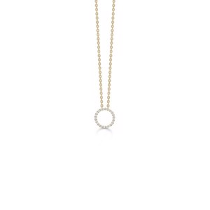 Diamond Halo vedhæng i 14 kt guld m. brillanter 1531024
