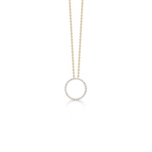 Diamond Halo vedhæng i 14 karat guld m. brillanter 1531026
