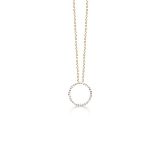 Diamond Halo vedhæng i 14 karat guld m. brillanter 1531026