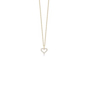 Tender Heart vedhæng i 14 karat guld m. 0,20 ct.  af Mads Z