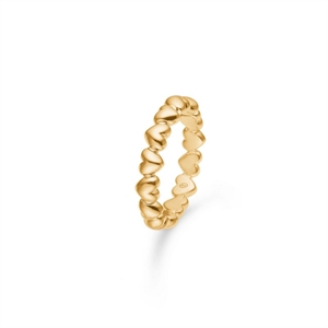 Poetry Heart ring i 14 kt guld af Mads Z 1540028