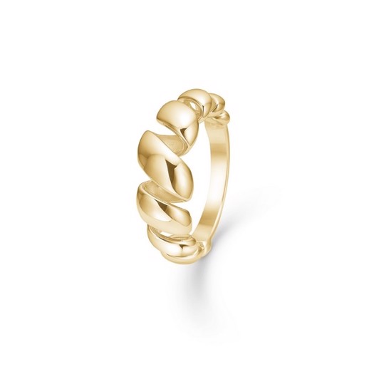 Swirl ring i 14 karat guld fra Mads Ziegler 1540059
