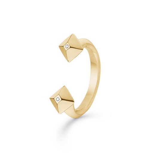 Billede af Mads Z - Pyramid ring i 14 karat guld - Str 54**