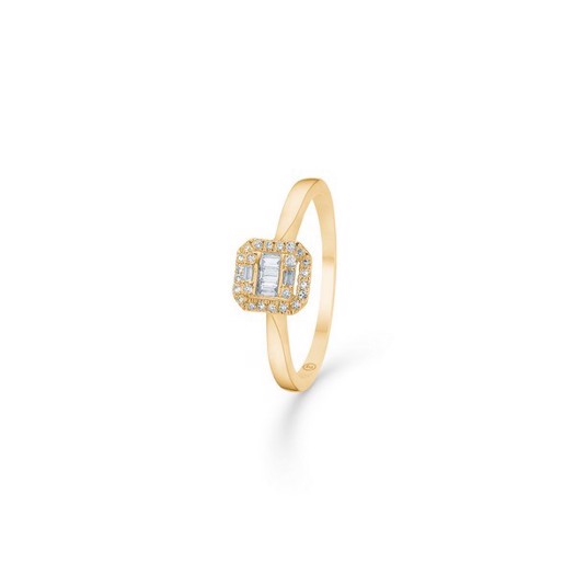 Elizabeth ring i 14 kt guld m. brillant 0,18ct 1541031