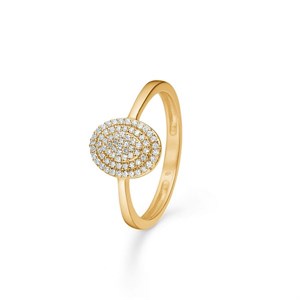 Mads Z - Phillippa ring i 14 kt guld med i alt 0,14 ct**